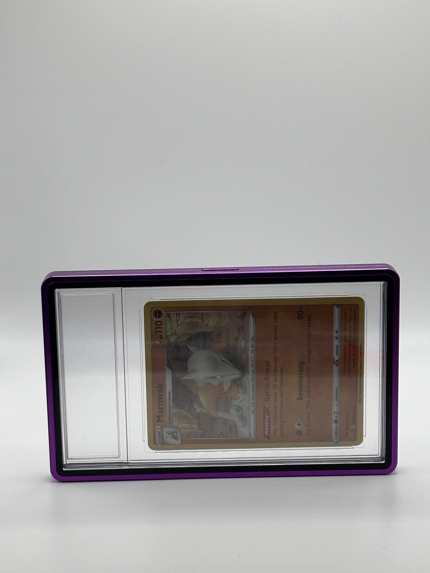 Purple PSA CGC Magnetic Metal Case for Graded Sport Pokemon TCG Card