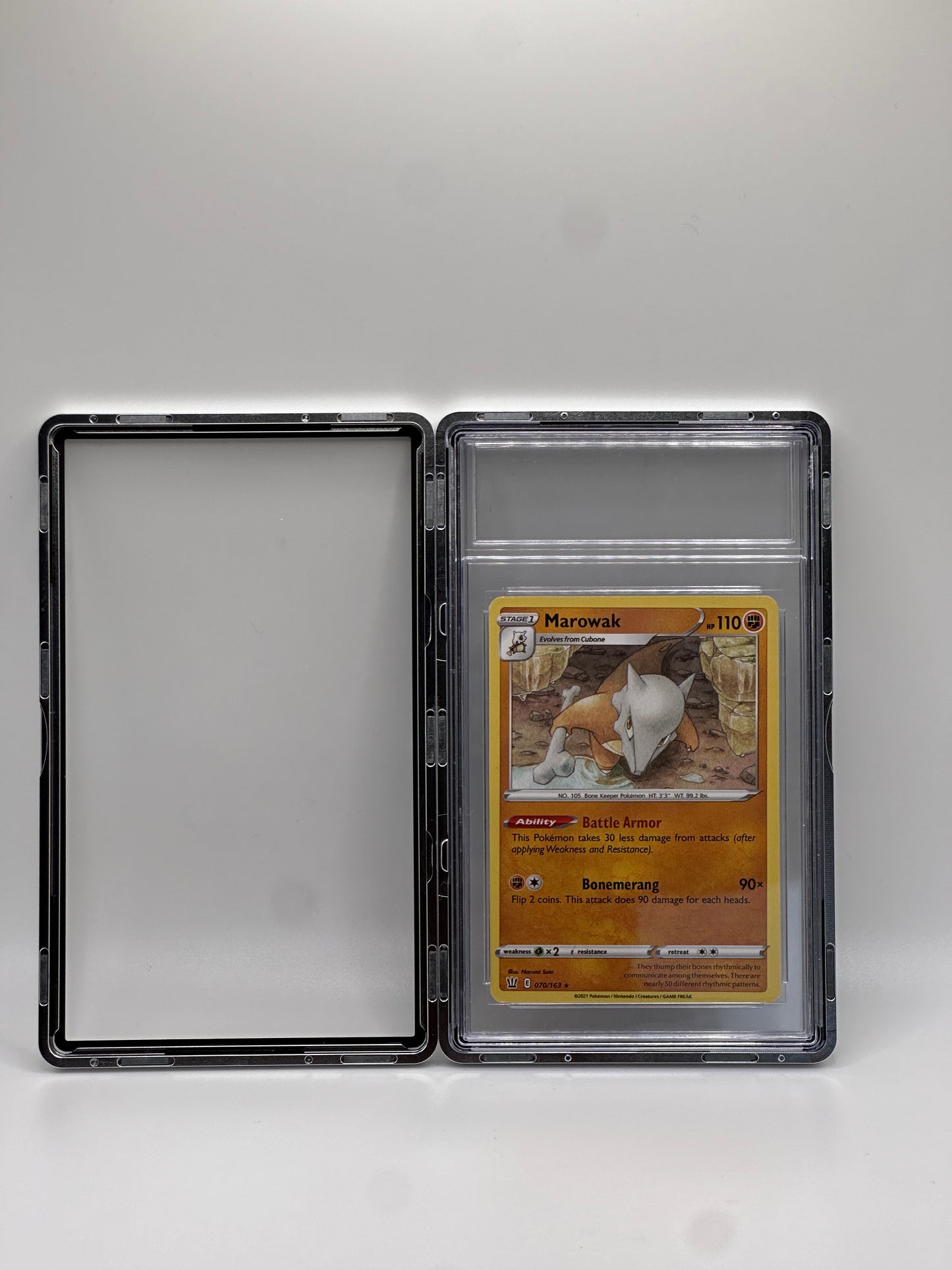 Silbernes CGC-Magnetmetallgehäuse für Graded Sport Pokemon TCG-Karte