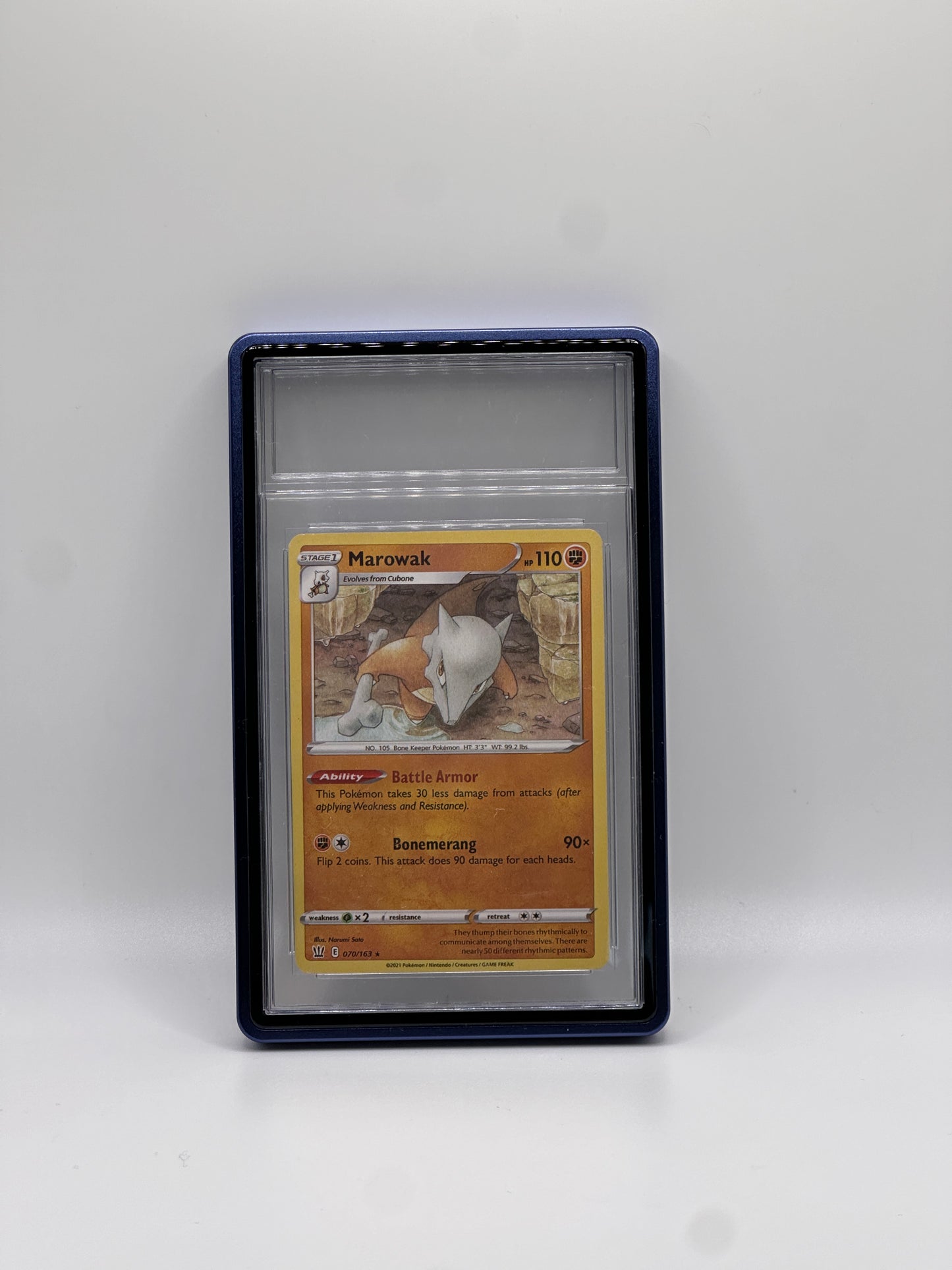 Blaues magnetisches Metalletui von PSA CGC für Graded Sport Pokemon TCG-Karte