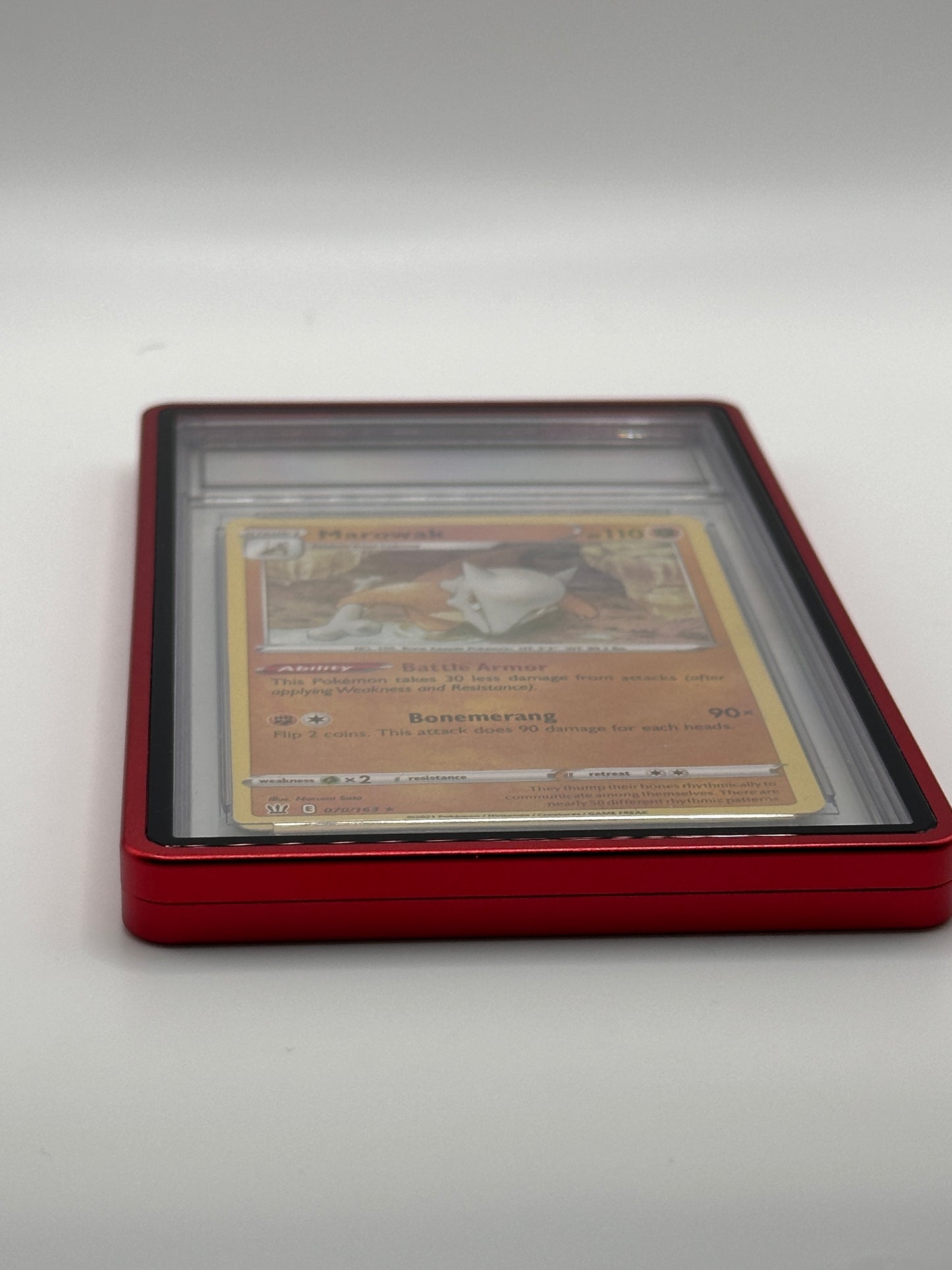 Red PSA CGC Magnetic Metal Case for Graded Sport Pokemon TCG Card