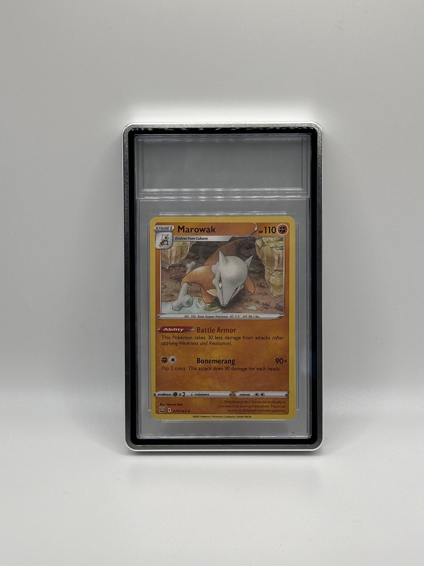 Estuche magnético de metal plateado CGC para cartas de TCG de Pokémon de nivel deportivo