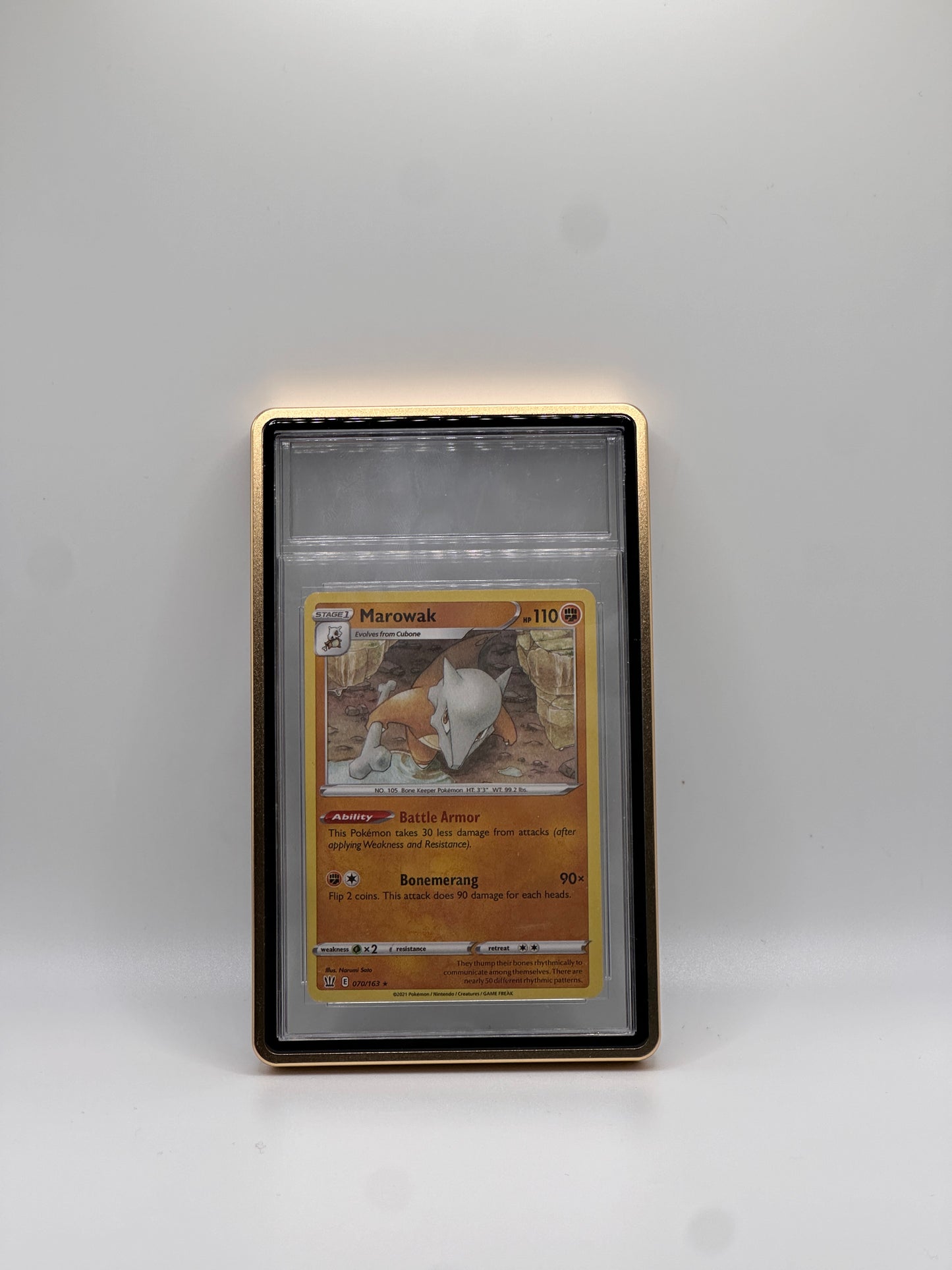 Gold CGC Magnetic Metal Case for Graded Sport Pokemon TCG Card