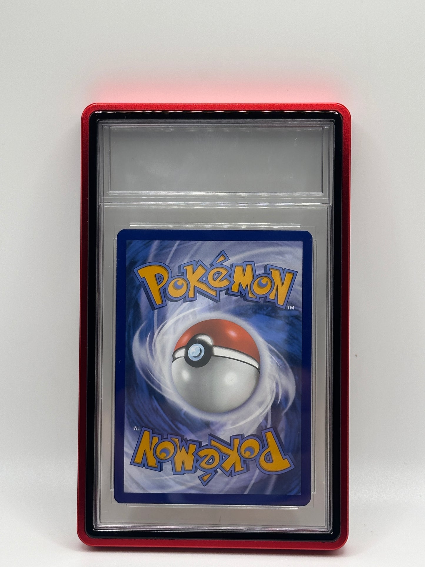 Red PSA CGC Magnetic Metal Case for Graded Sport Pokemon TCG Card