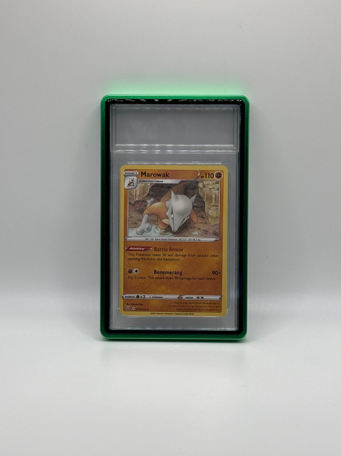 Green PSA CGC Magnetic Metal Case for Graded Sport Pokemon TCG Card