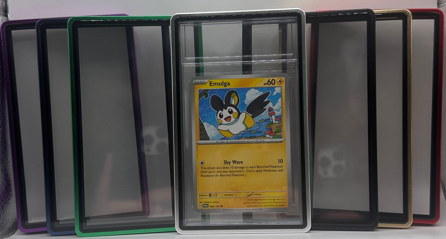 Silbernes CGC-Magnetmetallgehäuse für Graded Sport Pokemon TCG-Karte