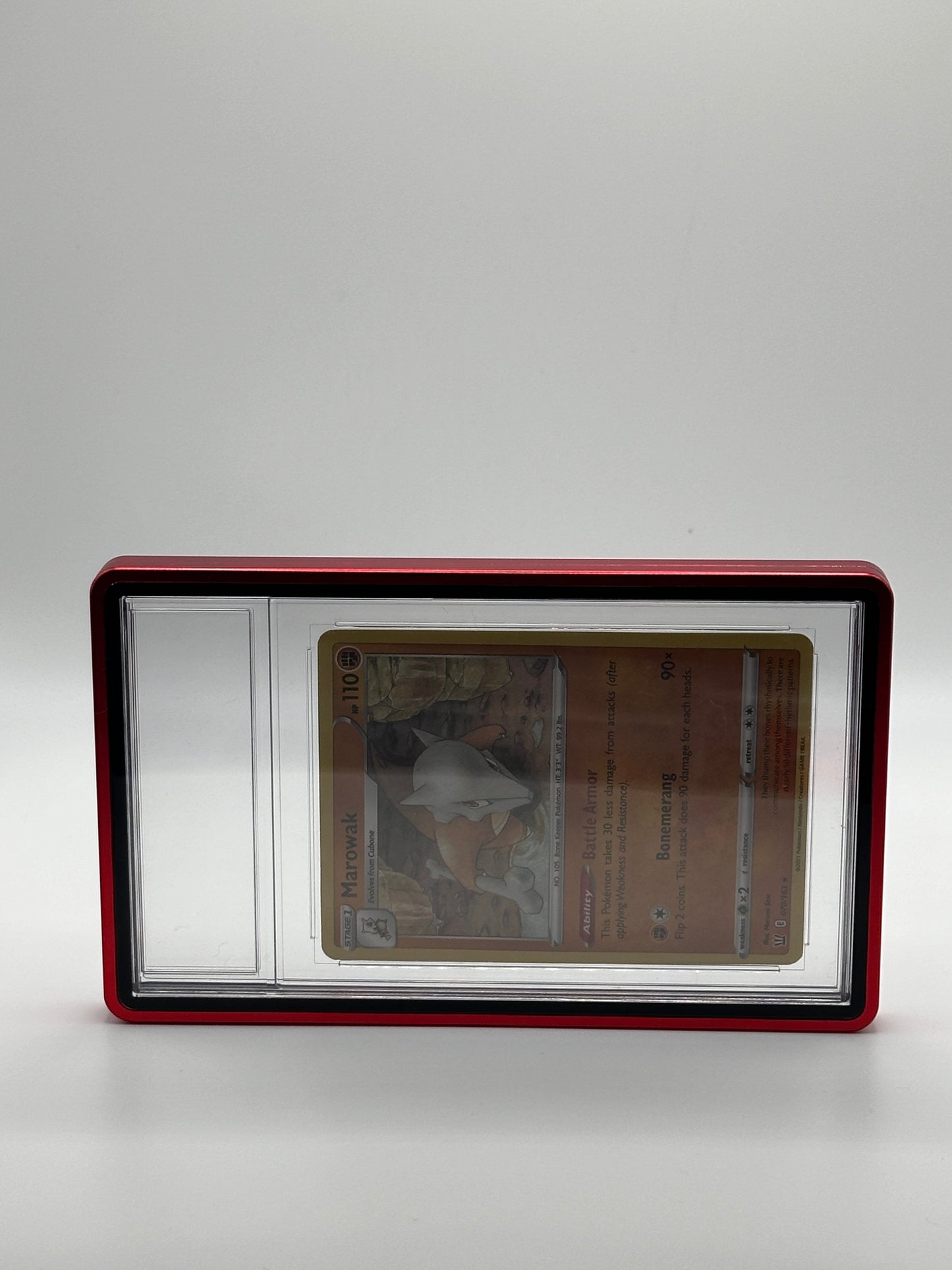 Red PSA CGC Magnetic Metal Case for Graded Sport Pokemon TCG Card