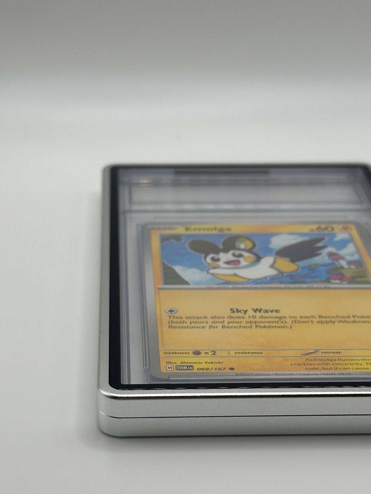 Silbernes CGC-Magnetmetallgehäuse für Graded Sport Pokemon TCG-Karte