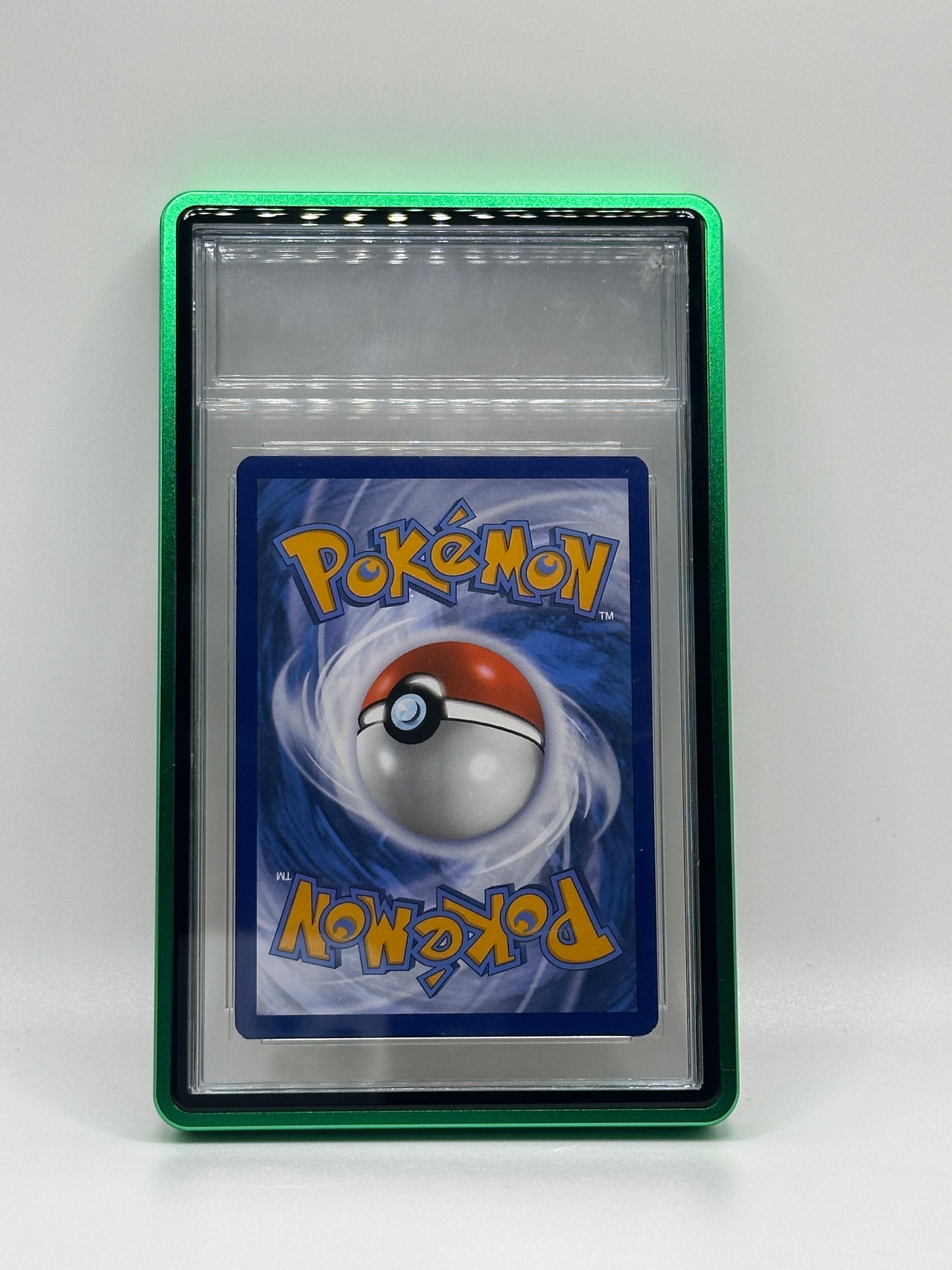 Estuche magnético de metal PSA CGC verde para cartas de TCG de Pokémon de nivel deportivo