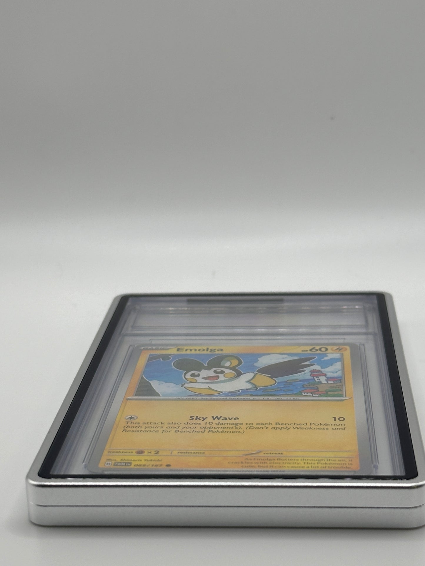 Estuche magnético de metal plateado CGC para cartas de TCG de Pokémon de nivel deportivo