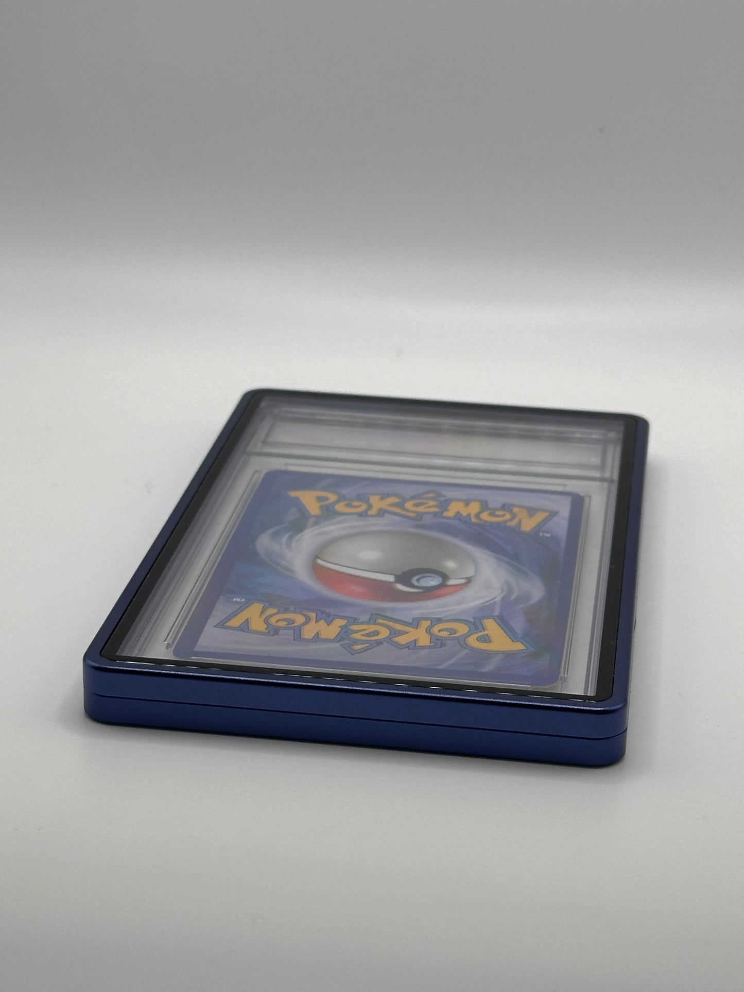 Blue PSA CGC Magnetic Metal Case for Graded Sport Pokemon TCG Card