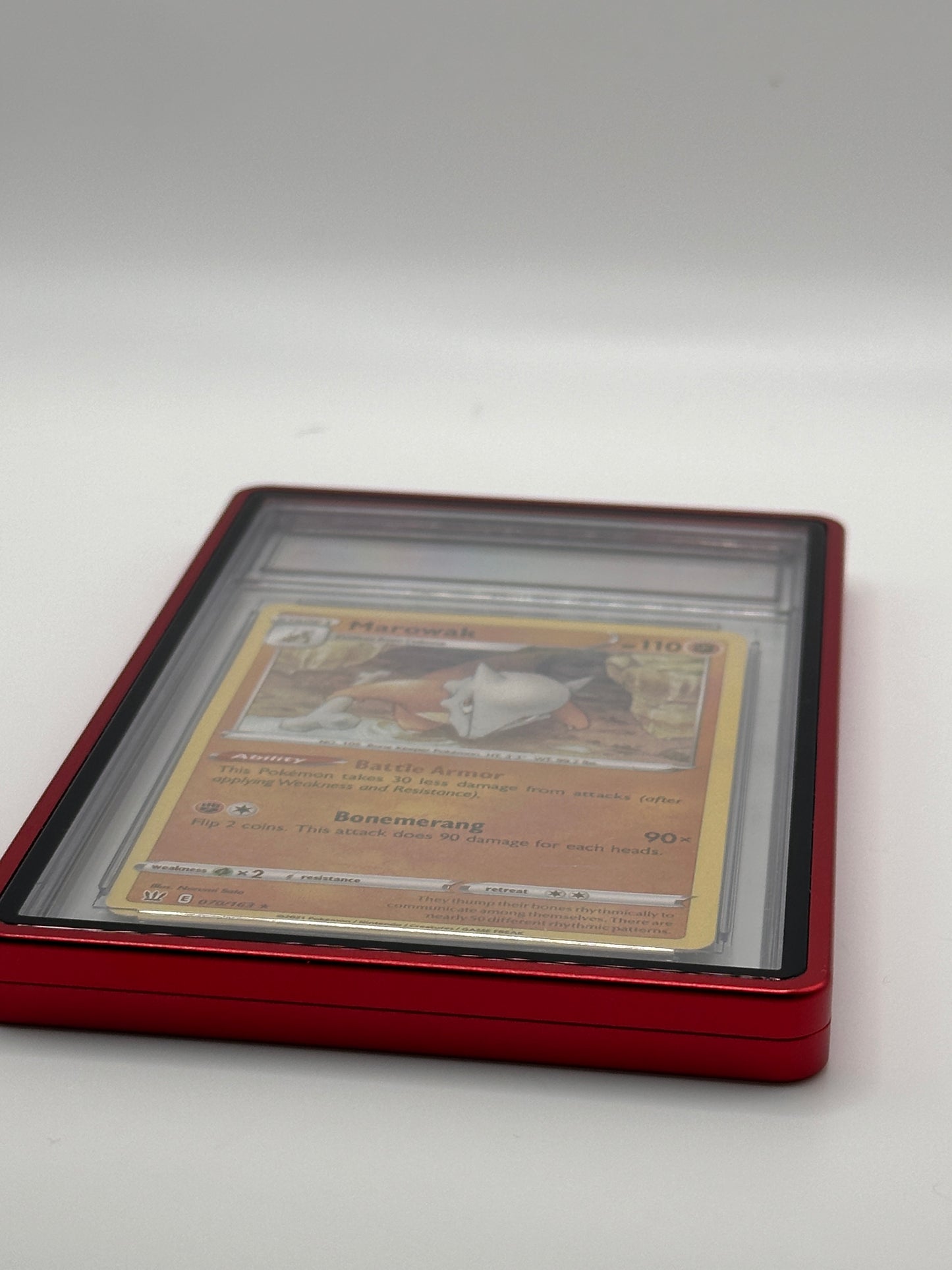 Red PSA CGC Magnetic Metal Case for Graded Sport Pokemon TCG Card