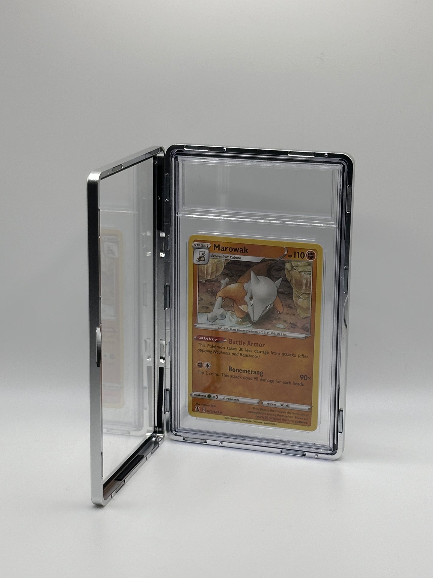 Silbernes CGC-Magnetmetallgehäuse für Graded Sport Pokemon TCG-Karte