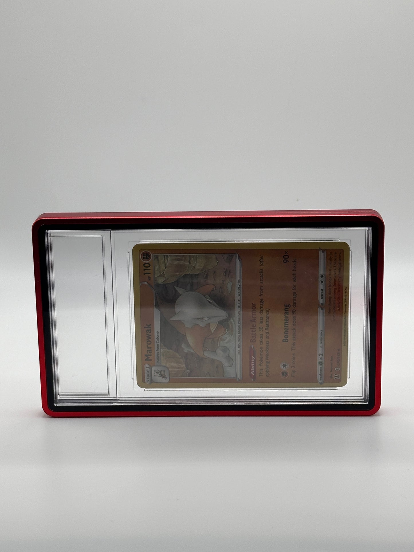 Red PSA CGC Magnetic Metal Case for Graded Sport Pokemon TCG Card