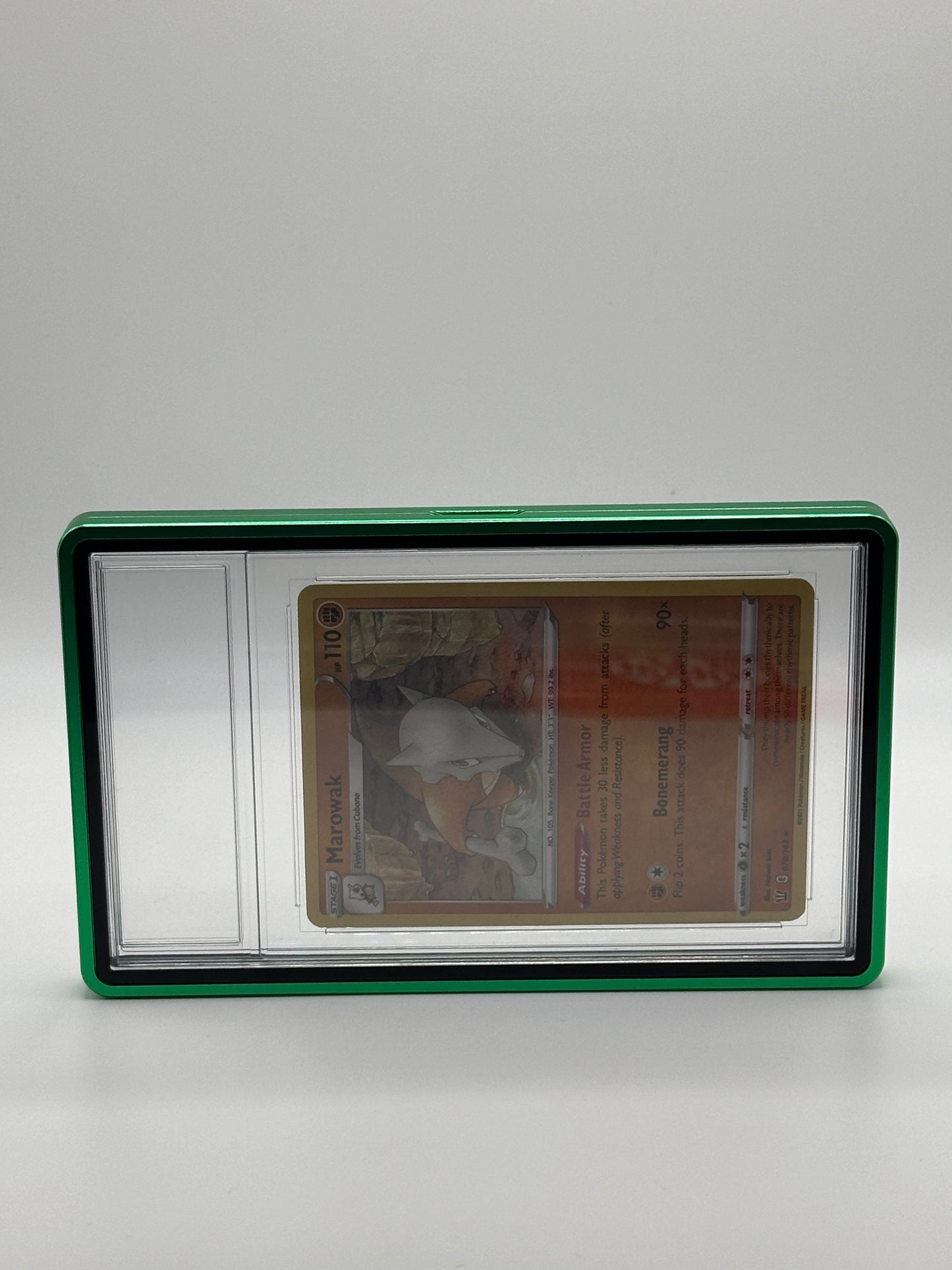 Estuche magnético de metal PSA CGC verde para cartas de TCG de Pokémon de nivel deportivo