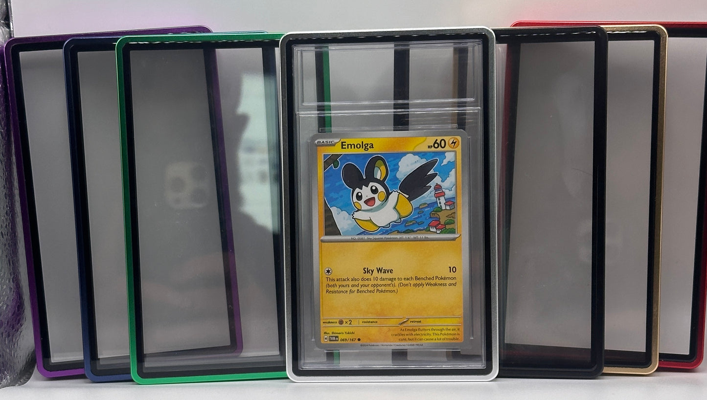 Silbernes CGC-Magnetmetallgehäuse für Graded Sport Pokemon TCG-Karte