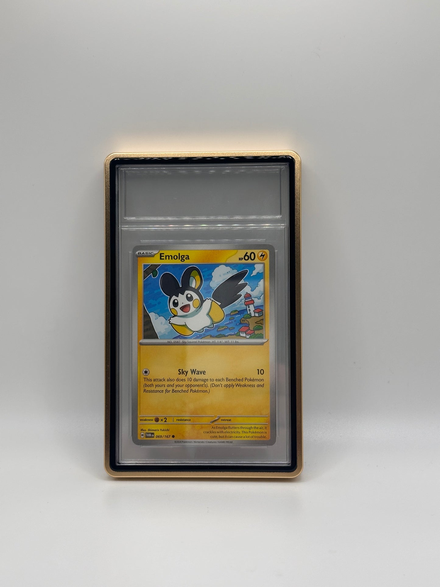 Estuche magnético de metal dorado CGC para cartas de TCG de Pokémon de nivel deportivo