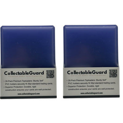 Card Toploaders  Regular 35pt 3"x4" 60 Toploaders